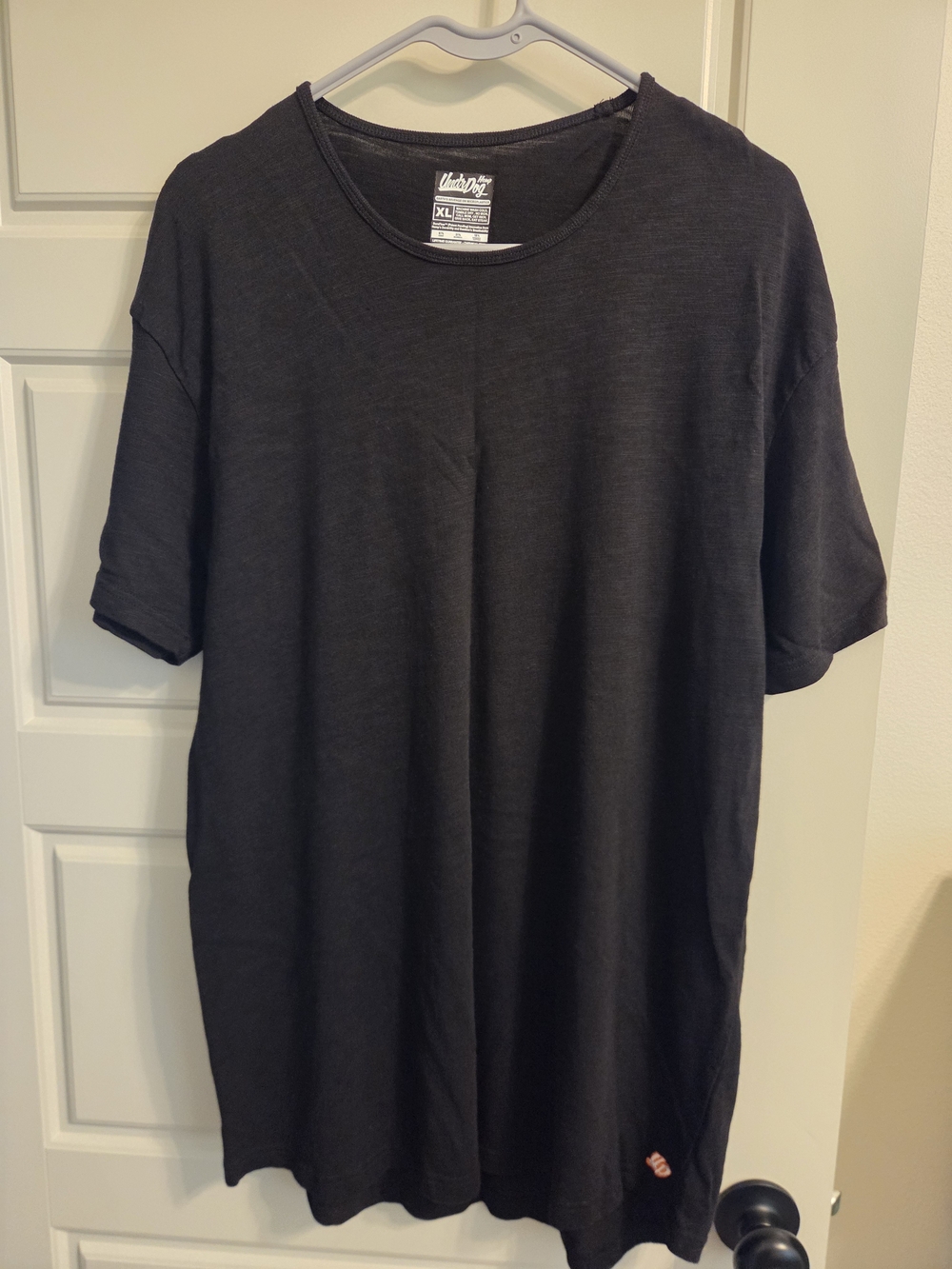 UndrDog Hemp Men's Black Crew Neck T-Shirt